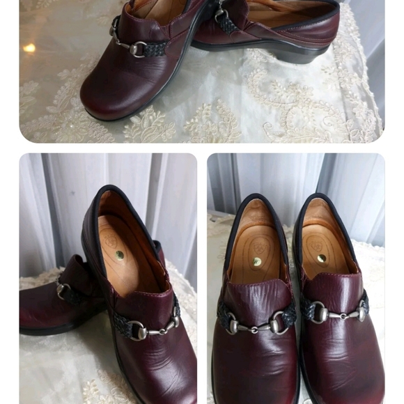 Vintage Ariat mule clog red/brown New horsebit size 8 - Picture 3 of 3